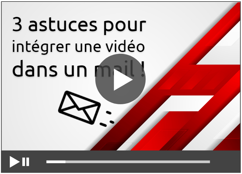 intégrer une vidéo dans un mail